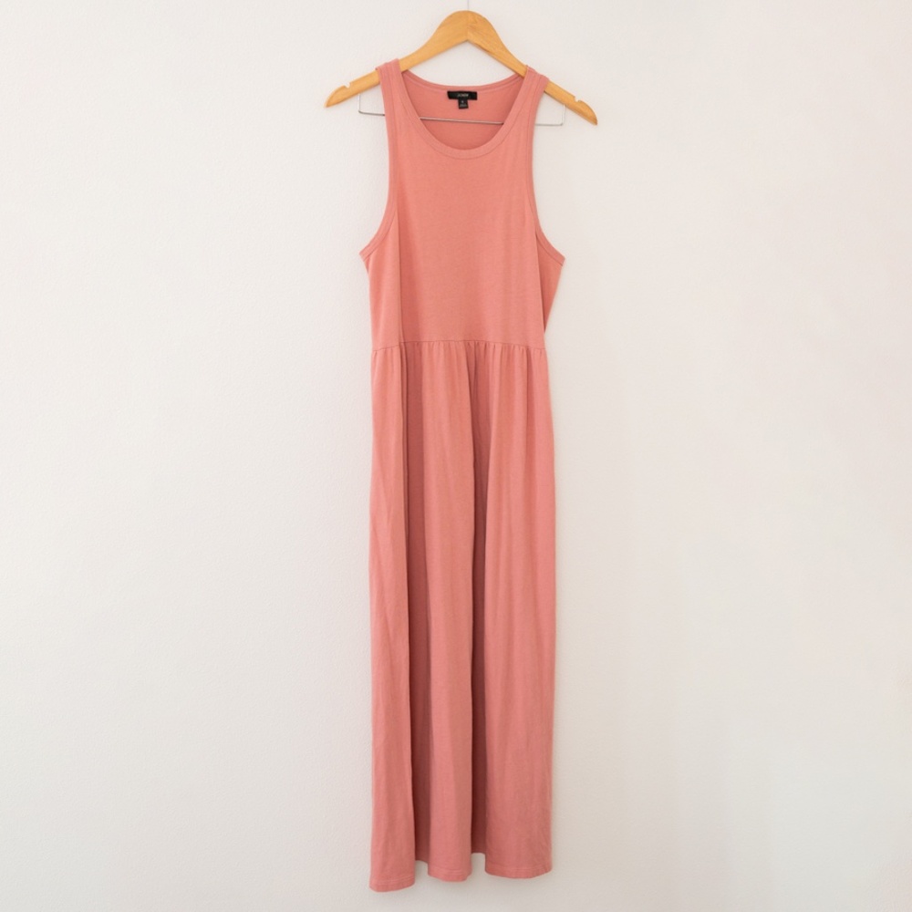 J.Crew Dusty Rose Cotton Tank Maxi Dress Size Small
